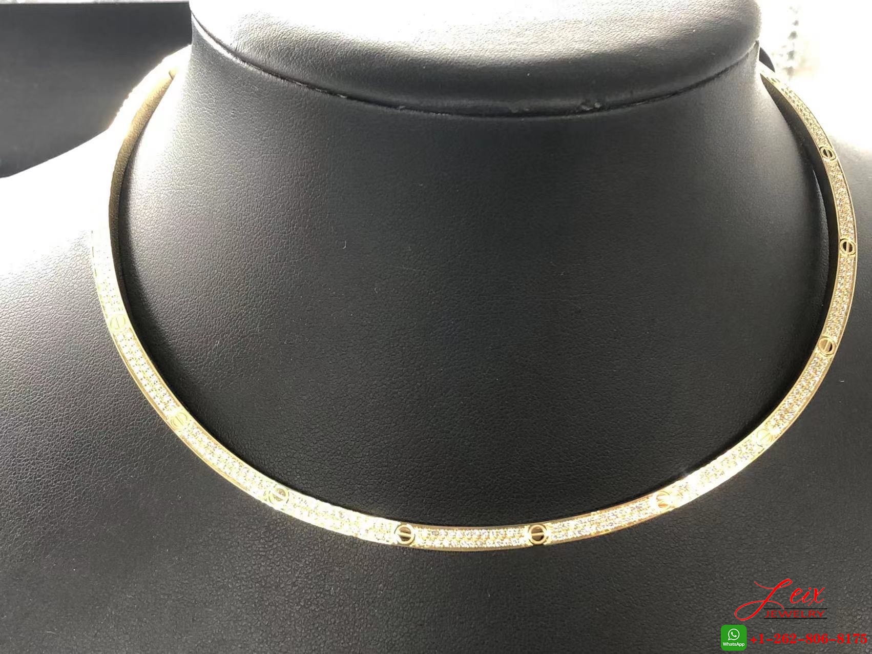 Cartier LOVE 2.45ct Pavé Diamond 18k Yellow Gold Necklace (1) Cartier LOVE 2.45ct Pavé Diamond 18k Yellow Gold Necklace