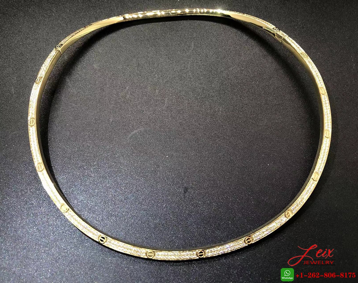Cartier LOVE 2.45ct Pavé Diamond 18k Yellow Gold Necklace (11) Cartier LOVE 2.45ct Pavé Diamond 18k Yellow Gold Necklace
