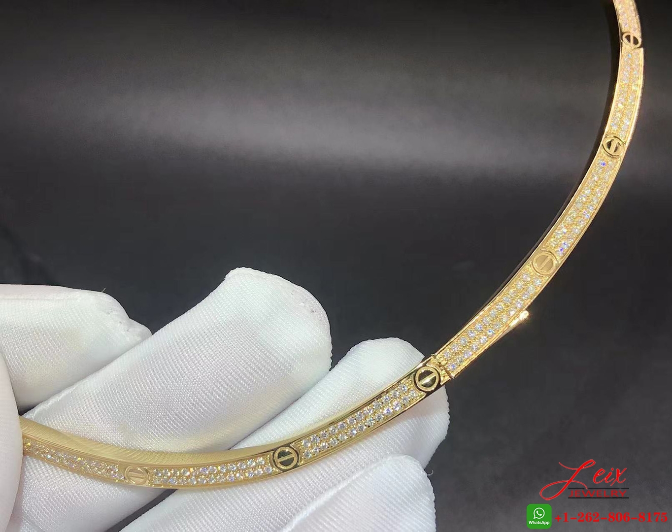 Cartier LOVE 2.45ct Pavé Diamond 18k Yellow Gold Necklace (8) Cartier LOVE 2.45ct Pavé Diamond 18k Yellow Gold Necklace