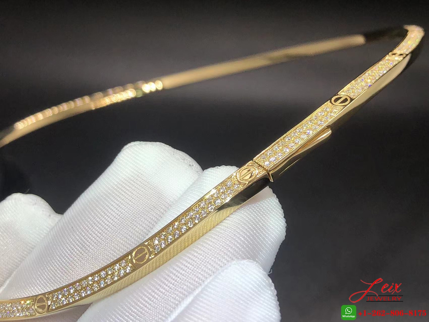 Cartier LOVE 2.45ct Pavé Diamond 18k Yellow Gold Necklace (9) Cartier LOVE 2.45ct Pavé Diamond 18k Yellow Gold Necklace