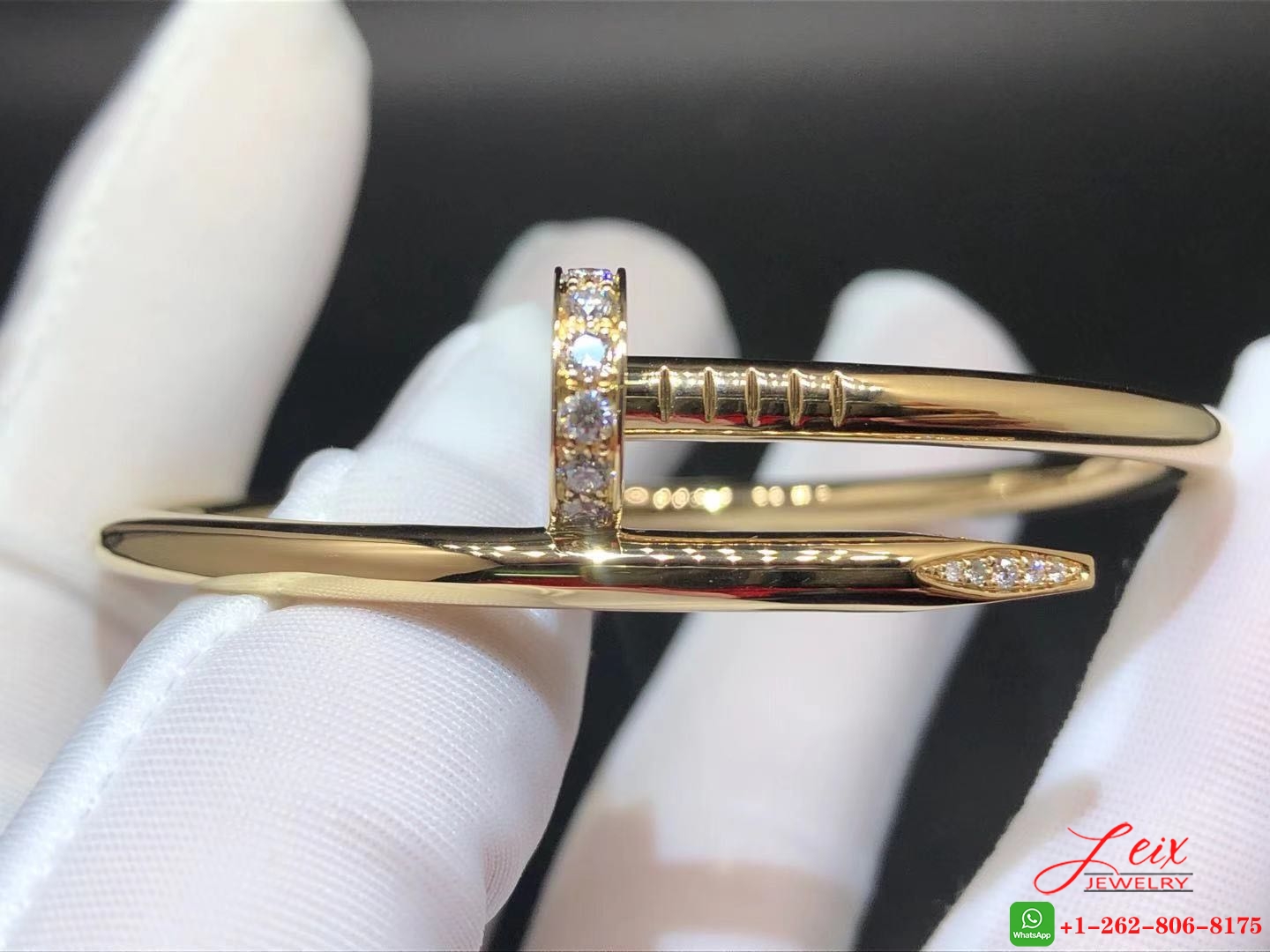 Classic Cartier 18K Yellow Gold 32 Diamonds Juste Un Clou Bracelet (1) Juste Un Clou Bracelet