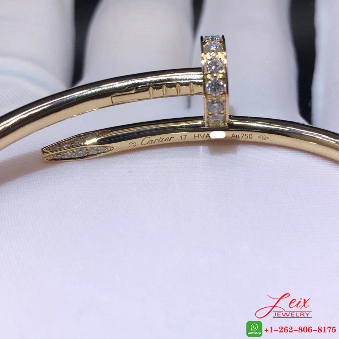 Classic Cartier 18K Yellow Gold 32 Diamonds Juste Un Clou Bracelet (3) Juste Un Clou Bracelet