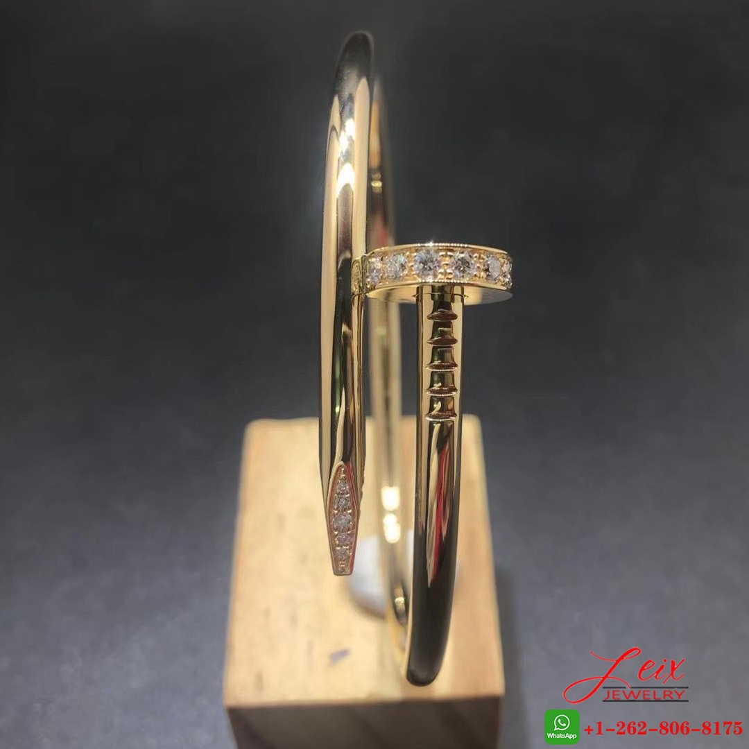 Classic Cartier 18K Yellow Gold 32 Diamonds Juste Un Clou Bracelet -9 Juste Un Clou Bracelet
