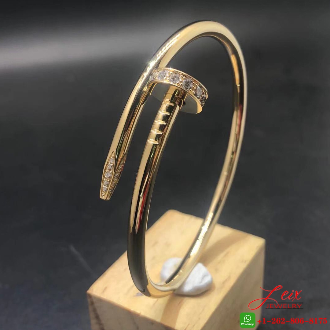 Classic Cartier 18K Yellow Gold 32 Diamonds Juste Un Clou Bracelet Juste Un Clou Bracelet