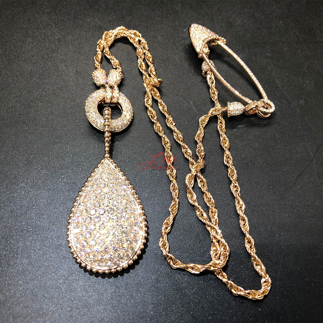 Custom Boucheron Serpent Bohème 18k Pink Gold XXL Motif Necklace Custom Boucheron Serpent Bohème 18k Pink Gold XXL Motif Necklace