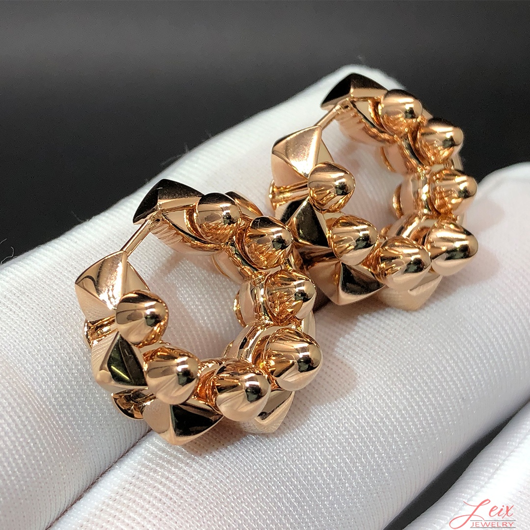 Custom Clash de Cartier Large Model Single Clip-On 18k Rose Gold Earring (2)