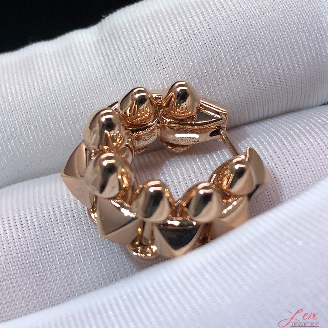 Custom Clash de Cartier Large Model Single Clip-On 18k Rose Gold Earring (3)