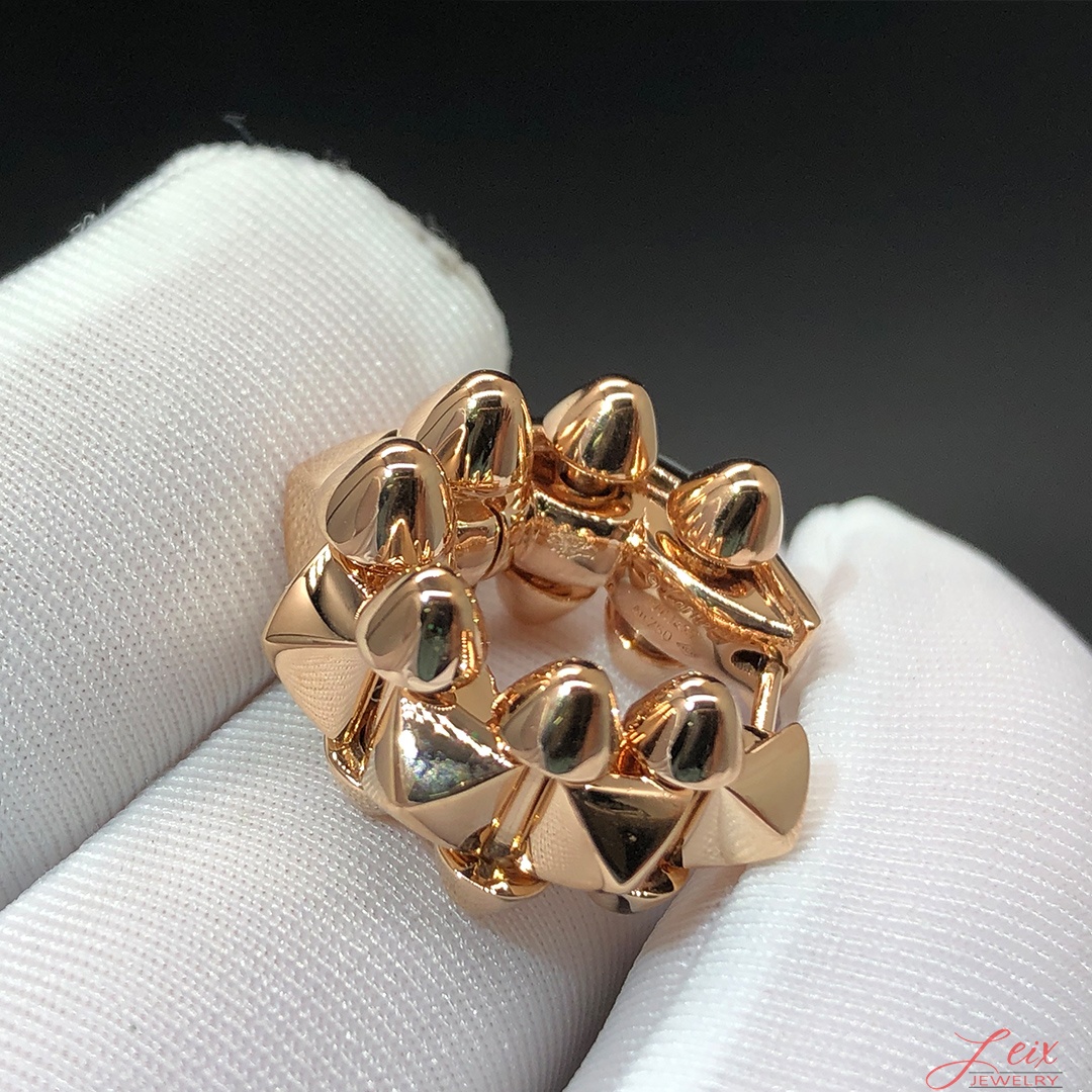 Custom Clash de Cartier Large Model Single Clip-On 18k Rose Gold Earring (4)