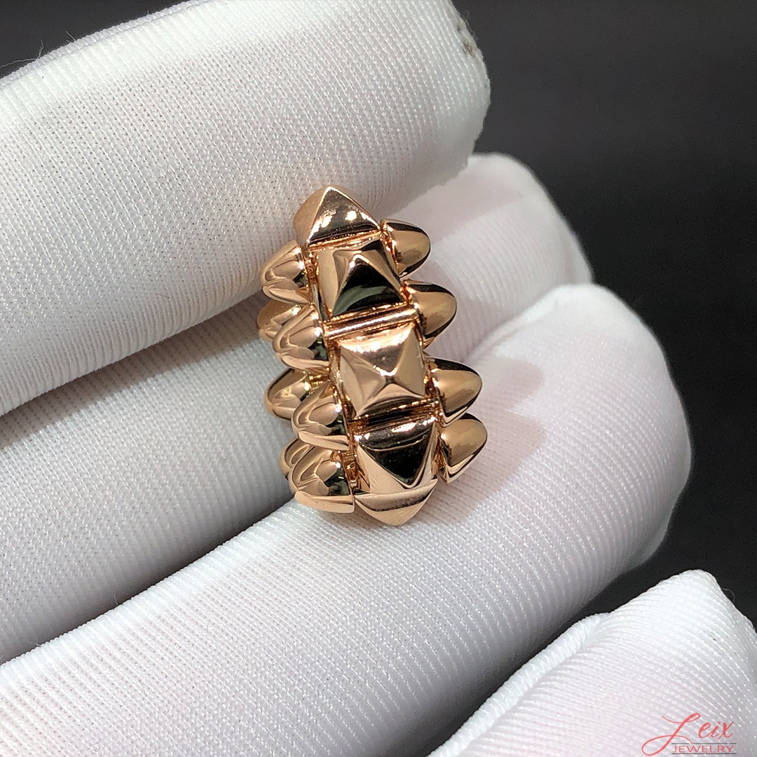 Custom Clash de Cartier Large Model Single Clip-On 18k Rose Gold Earring (5)