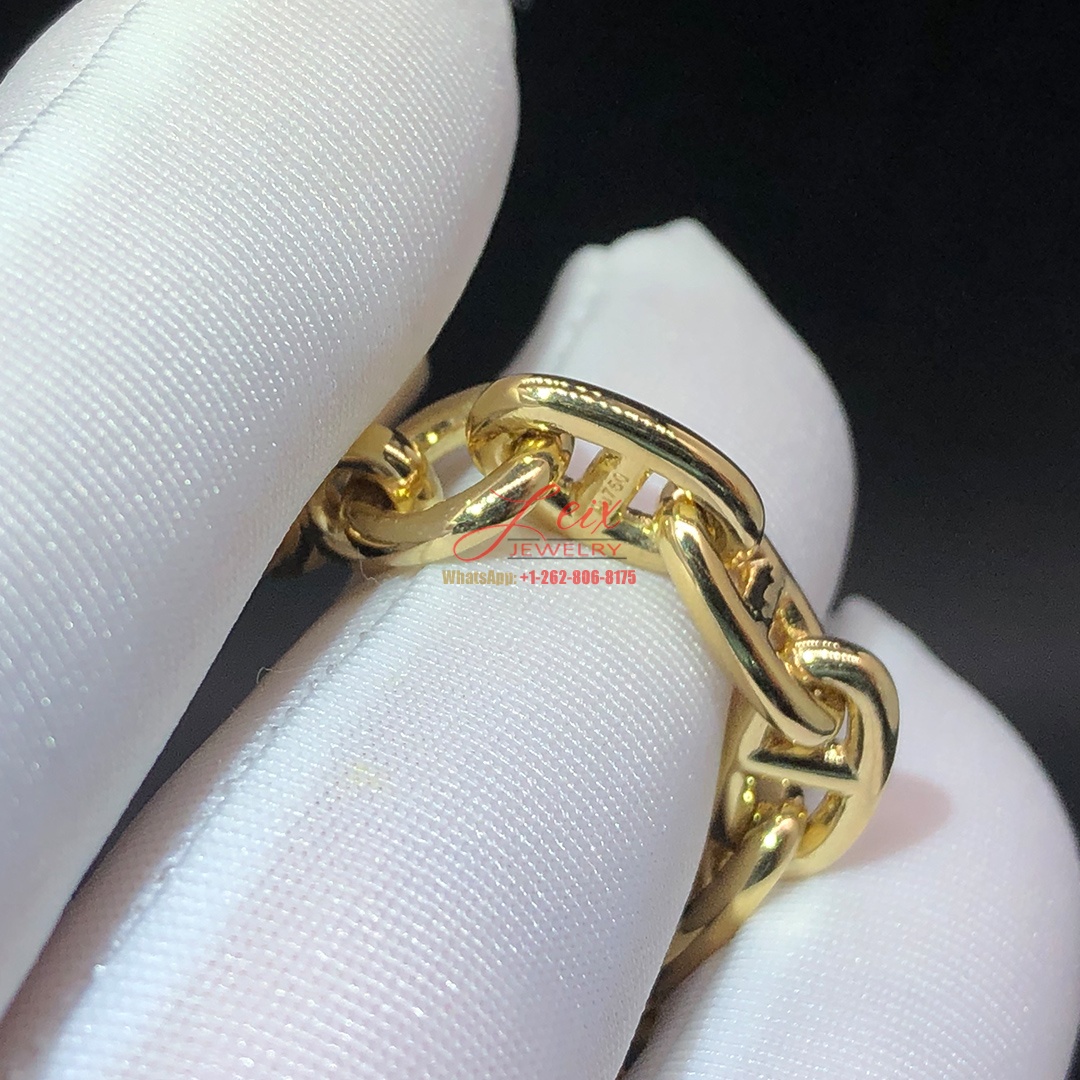 Custom Made Hermes Chaine D'Ancre 18K Yellow Gold Toggle Link Necklace (4) Custom Made Hermes Chaine D'Ancre 18K Yellow Gold Toggle Link Necklace