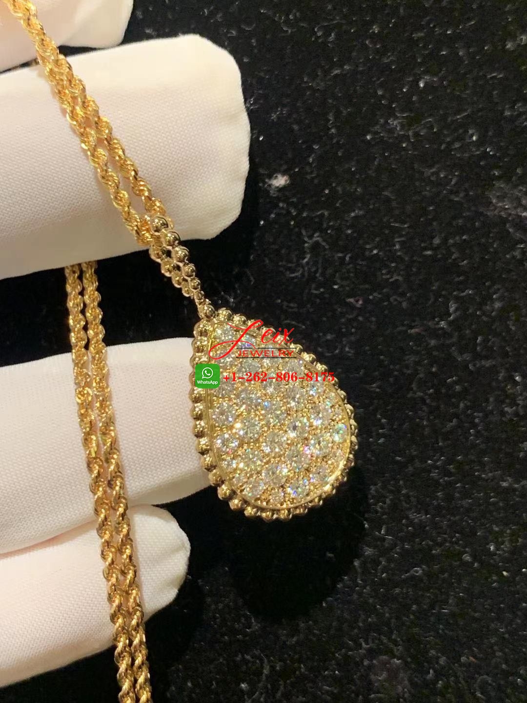 Boucheron Serpent Bohème 18K Rose Gold 1.34ct Diamond L Motif Long Necklace (1) Boucheron Serpent Bohème 18K Rose Gold 1.34ct Diamond L Motif Long Necklace