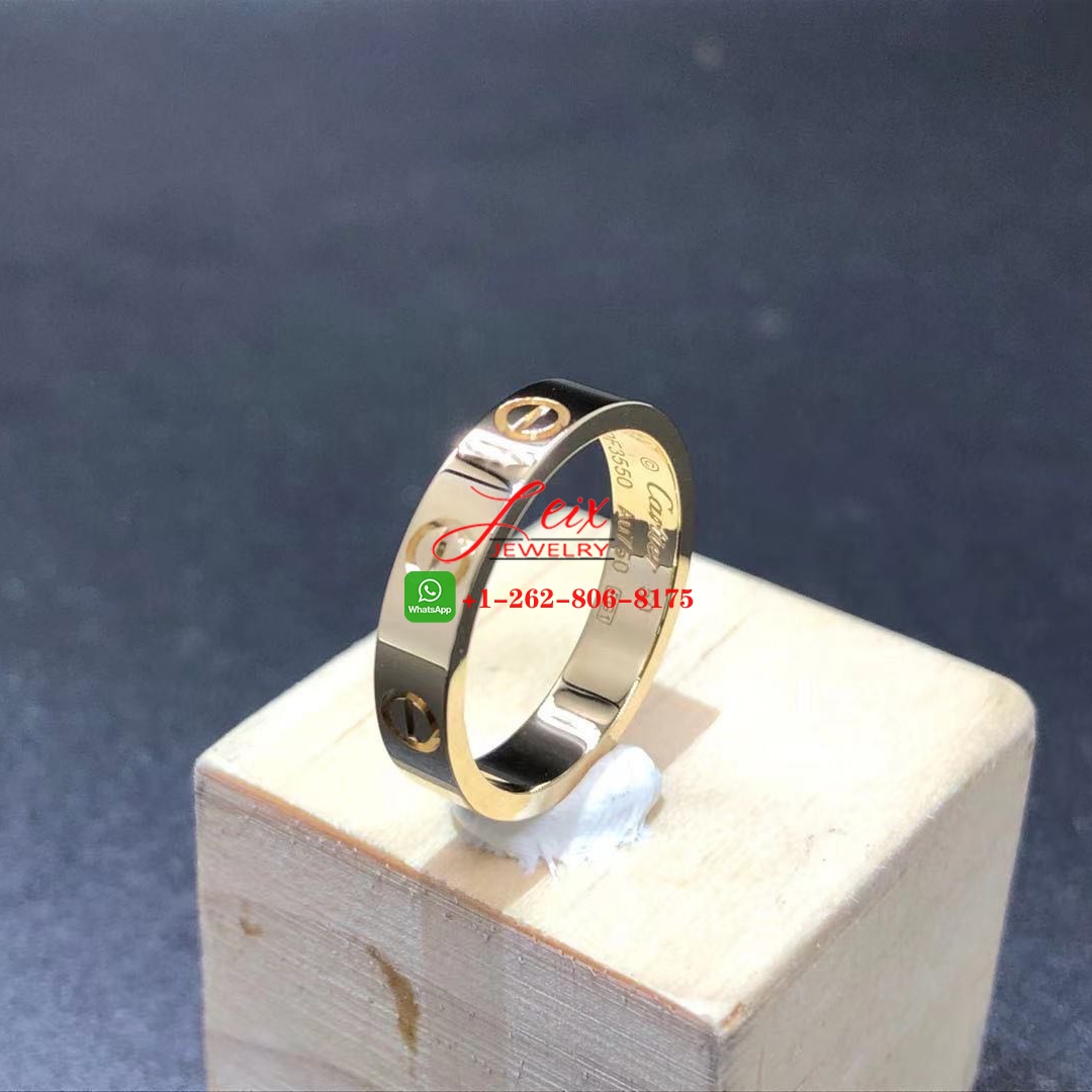 Cartier 18K Yellow Gold 3.6mm LOVE Wedding Band Ring (1) Cartier 18K Yellow Gold 3.6mm LOVE Wedding Band Ring