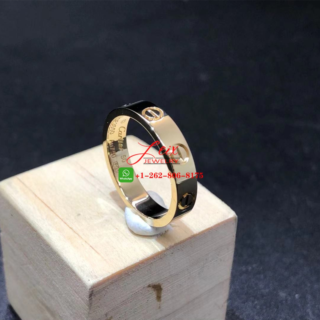 Cartier 18K Yellow Gold 3.6mm LOVE Wedding Band Ring (2) Cartier 18K Yellow Gold 3.6mm LOVE Wedding Band Ring
