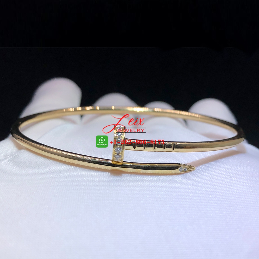 Cartier 18k Yellow Gold Juste un Clou Diamond Small Model Nail Bracelet (2) Cartier 18k Yellow Gold Juste un Clou Diamond Small Model Nail Bracelet