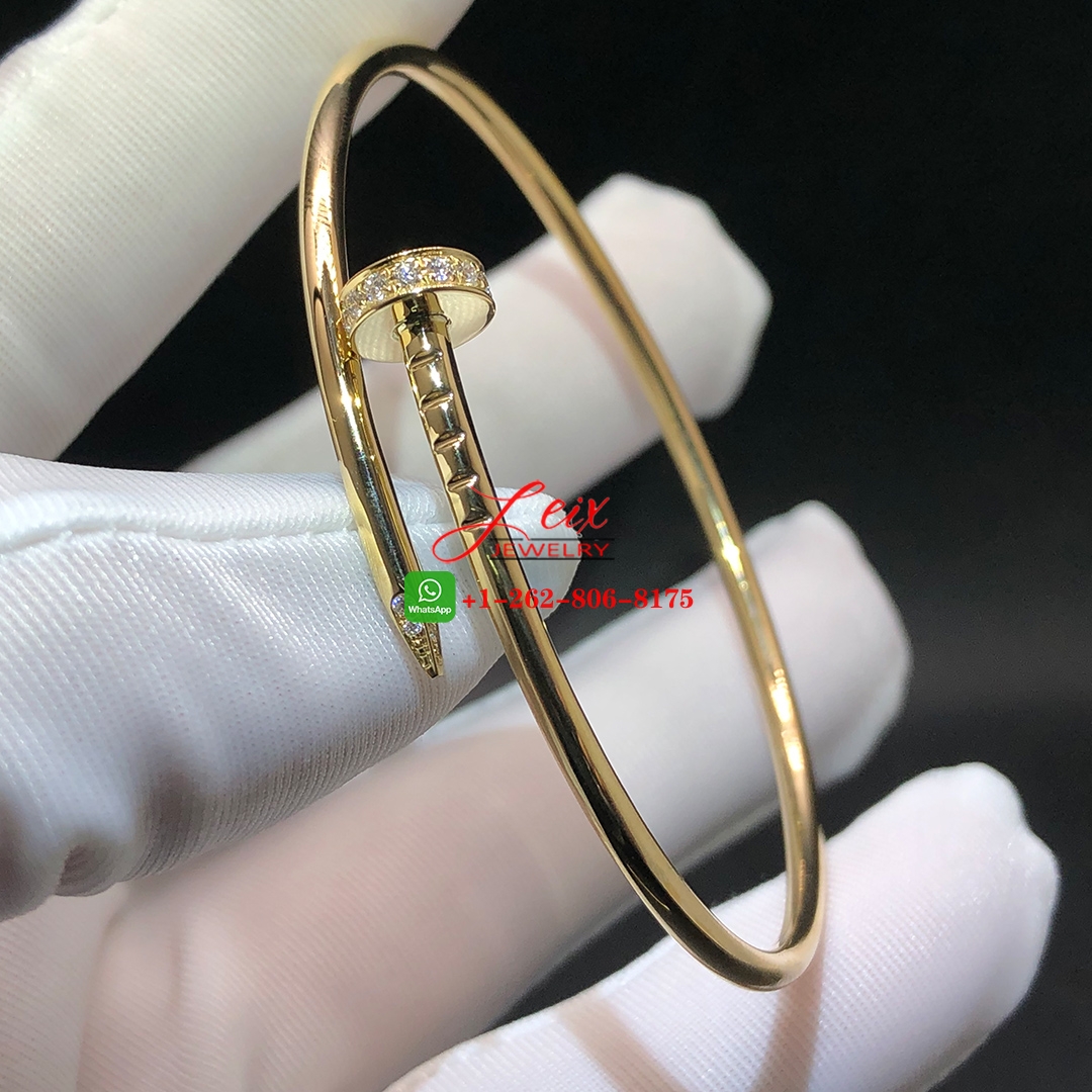 Cartier 18k Yellow Gold Juste un Clou Diamond Small Model Nail Bracelet (3) Cartier 18k Yellow Gold Juste un Clou Diamond Small Model Nail Bracelet