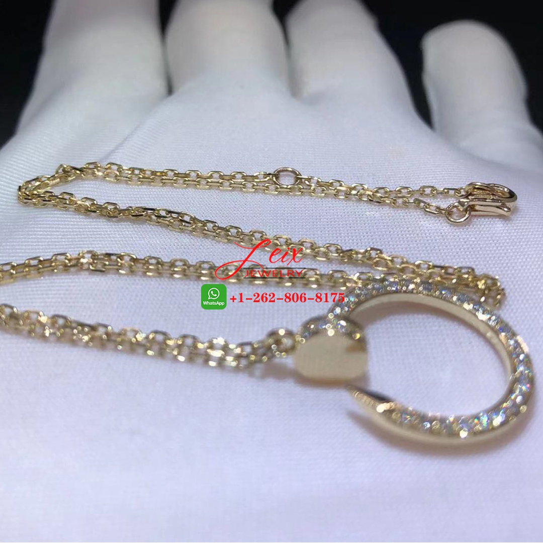 Cartier Juste Un Clou 18k Yellow Gold 0.38ct Diamond Nail Pendant Necklace (2) Cartier Juste Un Clou 18k Yellow Gold 0.38ct Diamond Nail Pendant Necklace