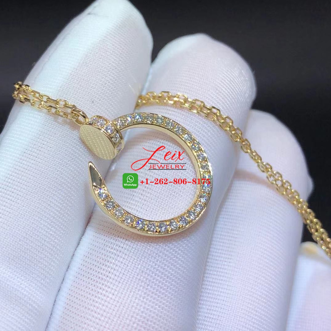 Cartier Juste Un Clou 18k Yellow Gold 0.38ct Diamond Nail Pendant Necklace (6) Cartier Juste Un Clou 18k Yellow Gold 0.38ct Diamond Nail Pendant Necklace