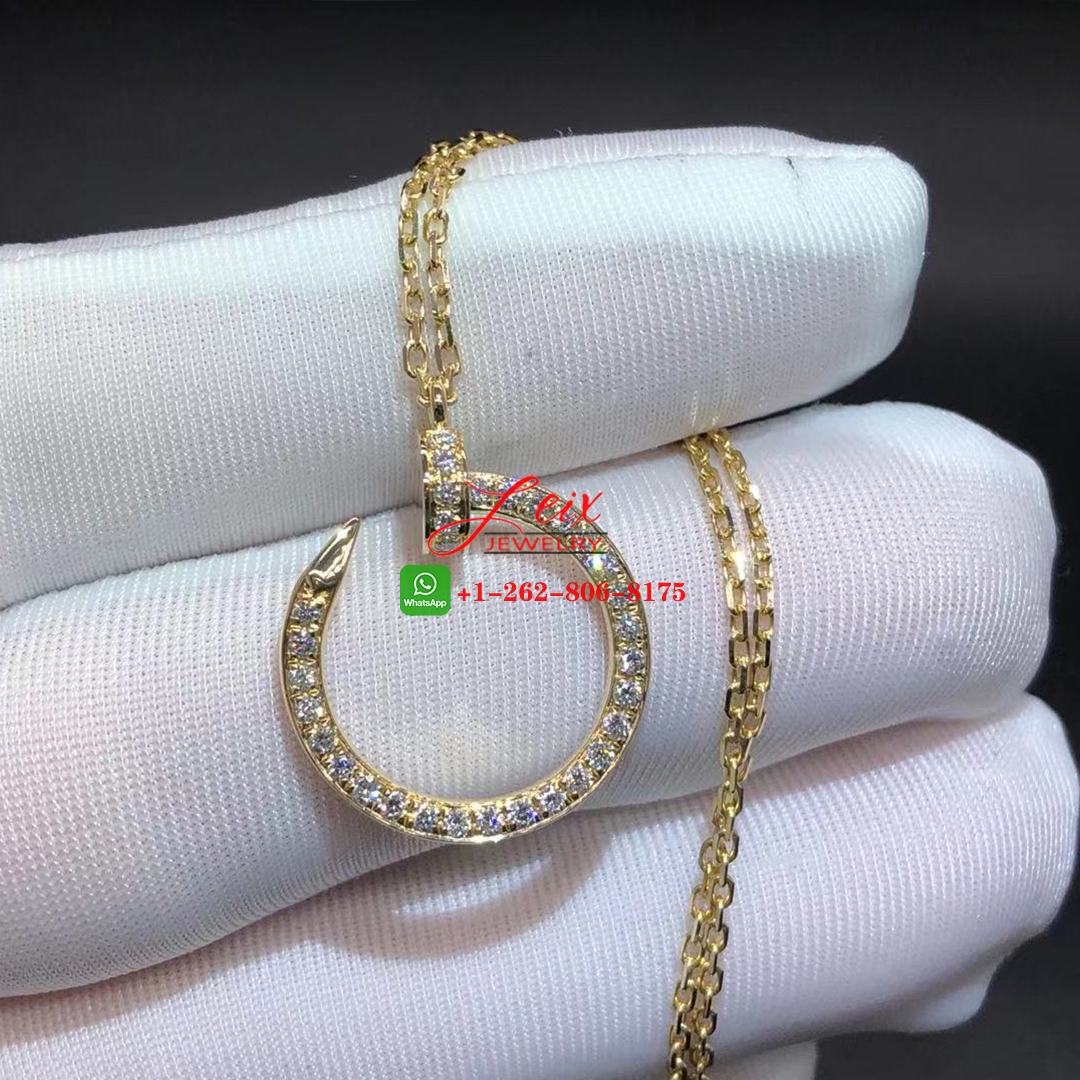Cartier Juste Un Clou 18k Yellow Gold 0.38ct Diamond Nail Pendant Necklace Cartier Juste Un Clou 18k Yellow Gold 0.38ct Diamond Nail Pendant Necklace