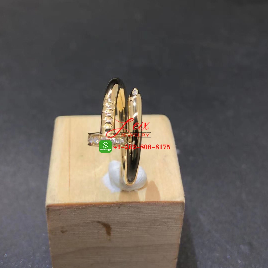 Classic Cartier Juste Un Clou 18k Yellow Gold 0.13ct Diamond Nail Ring (1) Classic Cartier Juste Un Clou 18k Yellow Gold 0.13ct Diamond Nail Ring