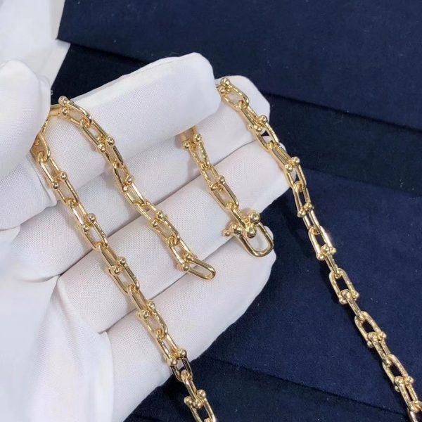 Tiffany City HardWear Graduated Link 18k Yellow Gold Necklace