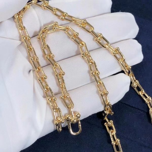 Tiffany City HardWear Graduated Link 18k Yellow Gold Necklace