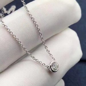 Tiffany Elsa Peretti Diamonds by the Yard Single Diamond Pendant