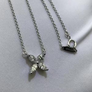 Tiffany Victoria Platinum & Diamond Pendant Necklace Large Model