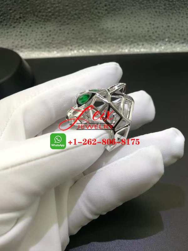 Cartier 18k White Gold Panthere De Cartier Openwork Ring (1) Cartier 18k White Gold Panthere De Cartier Openwork Ring
