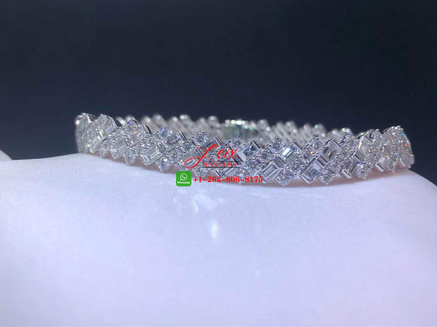 Cartier 18k White Gold Reflection de Cartier Diamond High Jewellery Bracelet (2) Cartier 18k White Gold Reflection de Cartier Diamond High Jewellery Bracelet