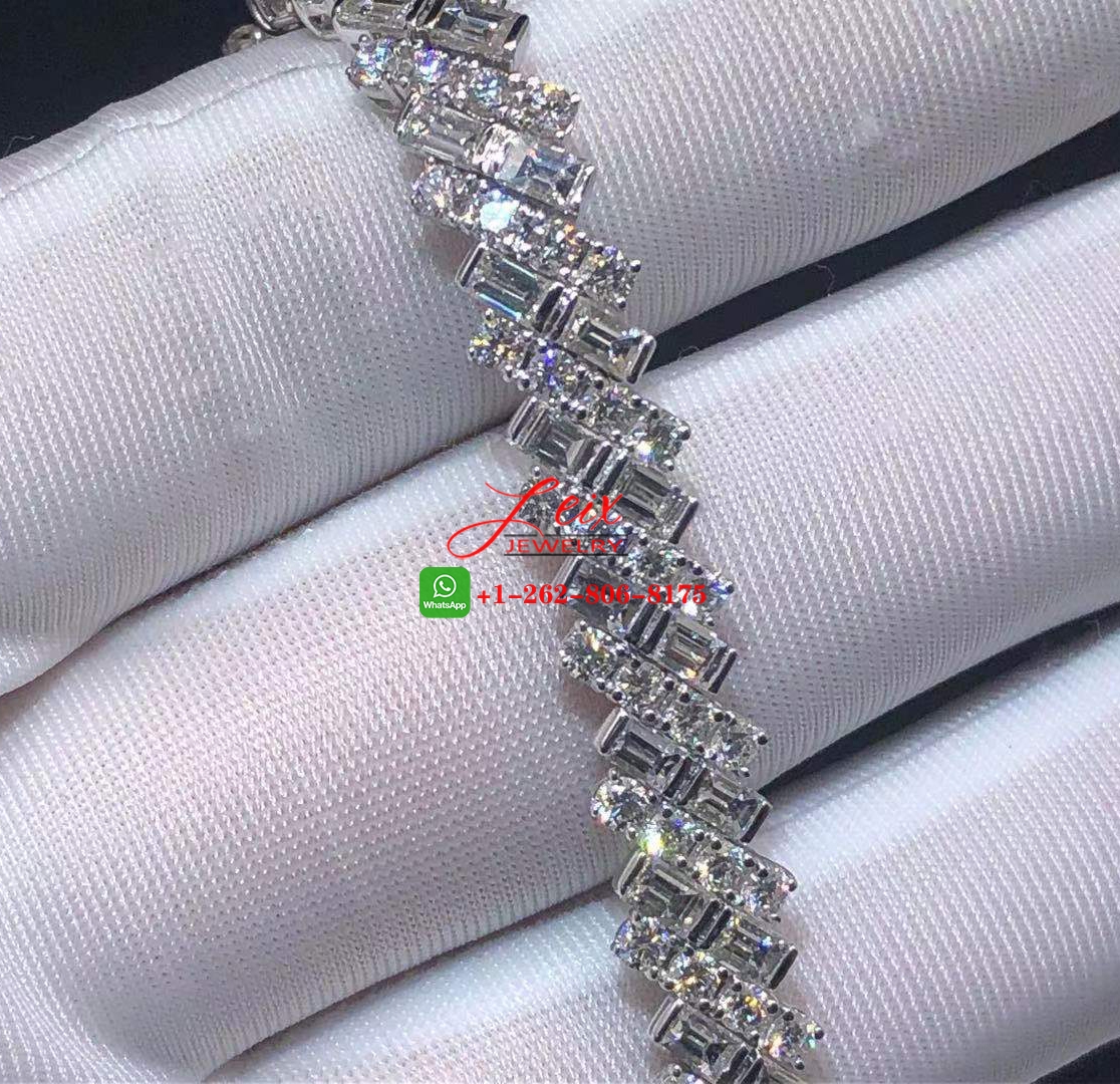 Cartier 18k White Gold Reflection de Cartier Diamond High Jewellery Bracelet (4) Cartier 18k White Gold Reflection de Cartier Diamond High Jewellery Bracelet
