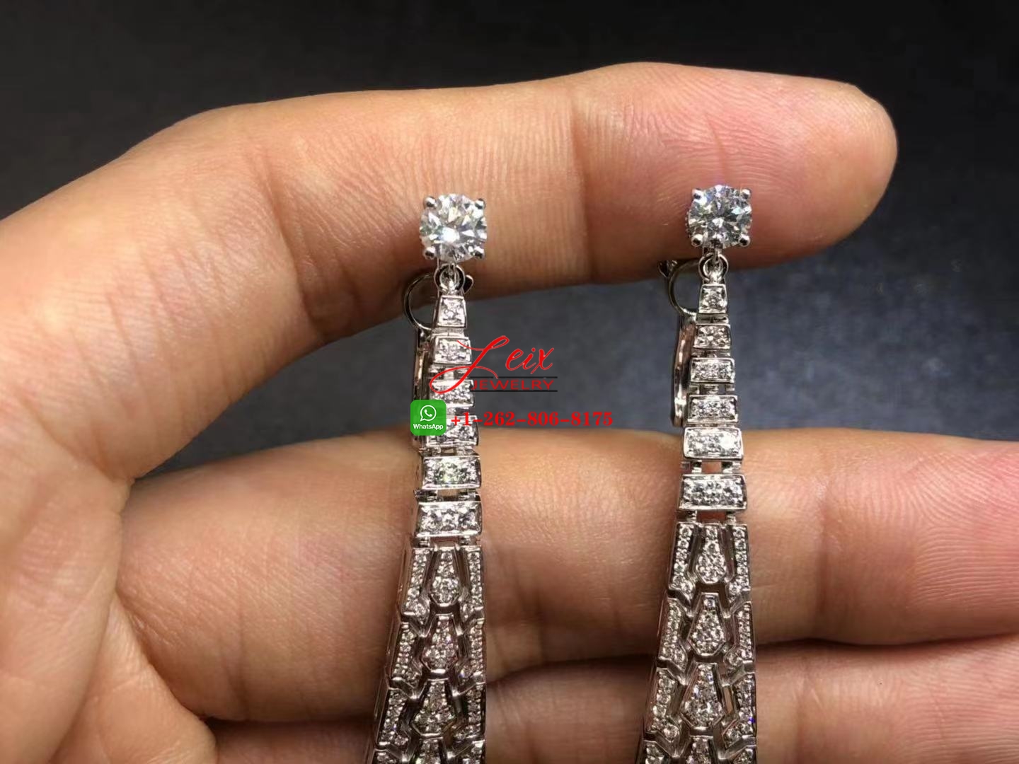 Cartier Evasions Joallieres 18k White Gold 6.35ct Diamond & Pearl Long Drop Earrings (11) Cartier Evasions Joallieres 18k White Gold 6.35ct Diamond & Pearl Long Drop Earrings