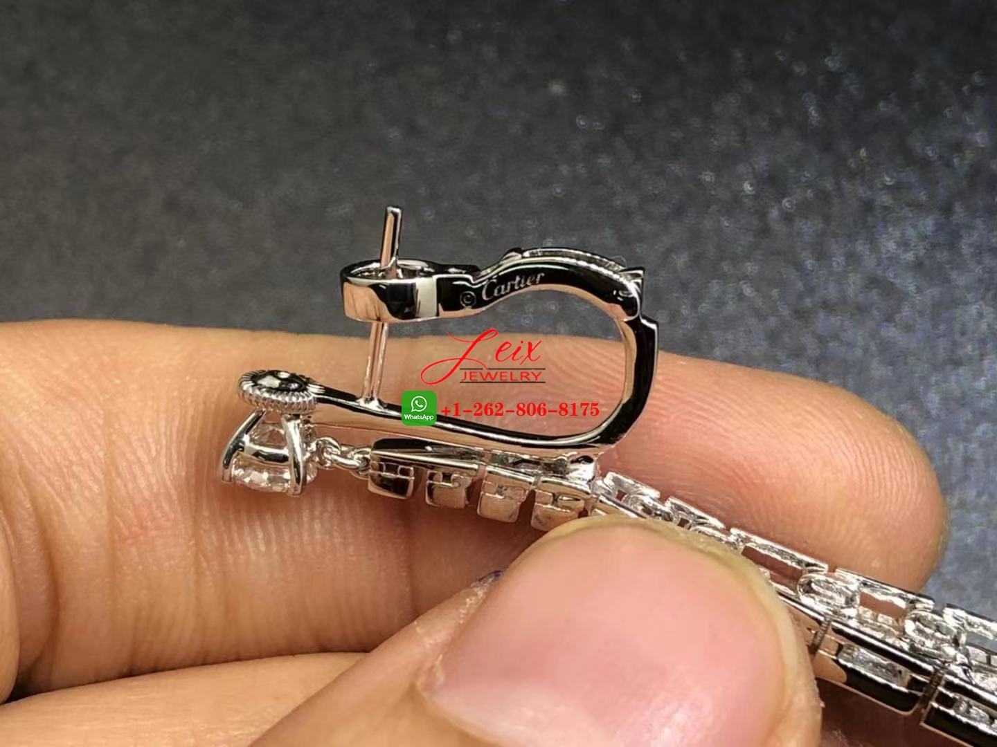 Cartier Evasions Joallieres 18k White Gold 6.35ct Diamond & Pearl Long Drop Earrings (4) Cartier Evasions Joallieres 18k White Gold 6.35ct Diamond & Pearl Long Drop Earrings