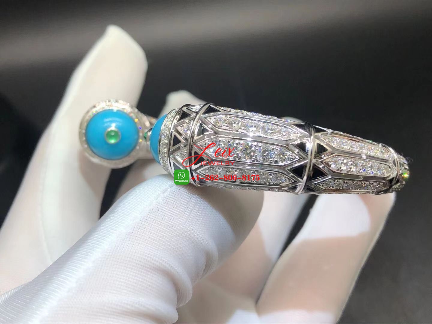 Cartier High Jewelry 12.73ct Diamond Turquoise Art-Deco Inspired Bracelet (1) Cartier High Jewelry 12.73ct Diamond Turquoise Art-Deco Inspired Bracelet