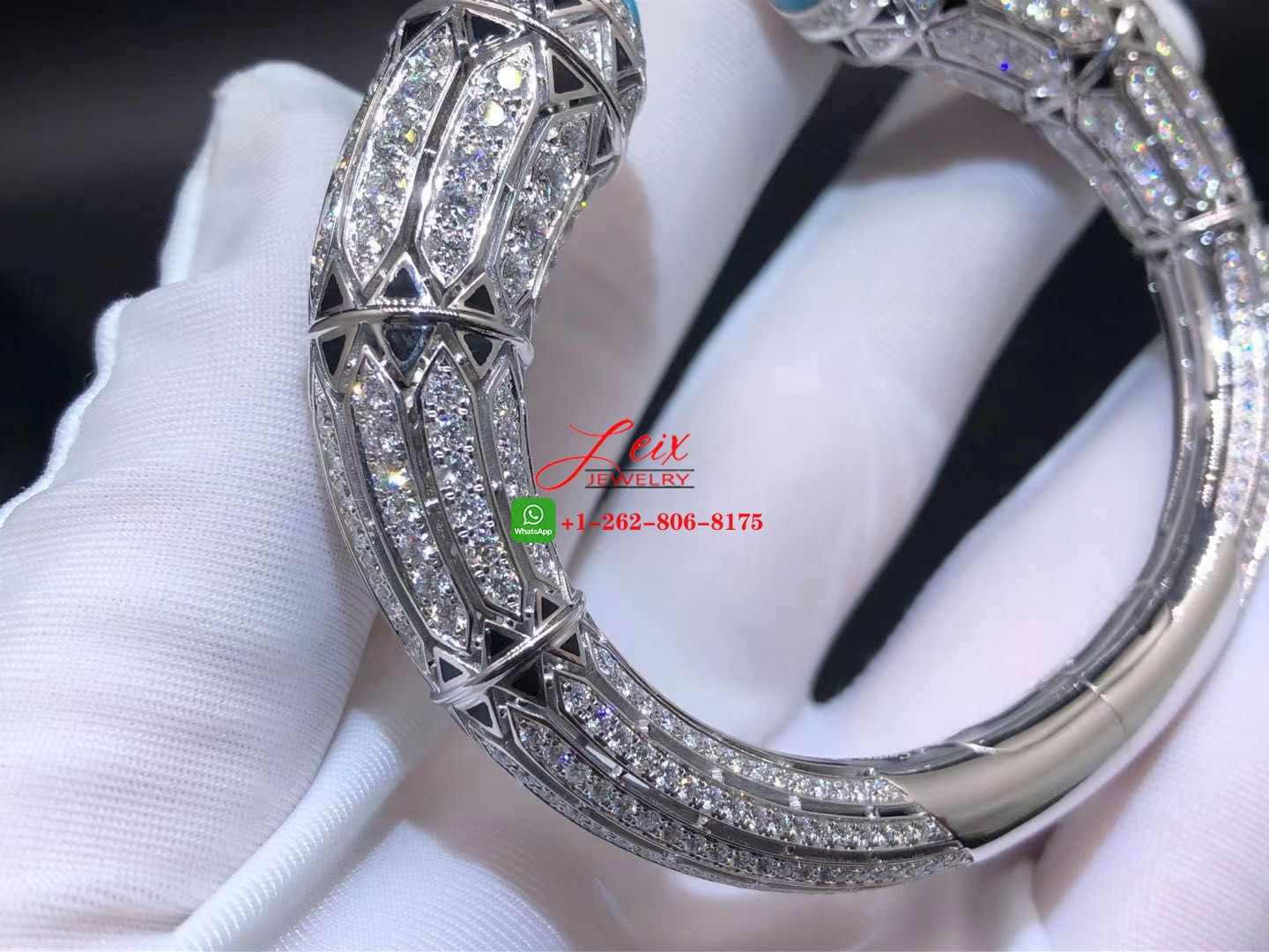 Cartier High Jewelry 12.73ct Diamond Turquoise Art-Deco Inspired Bracelet (3) Cartier High Jewelry 12.73ct Diamond Turquoise Art-Deco Inspired Bracelet