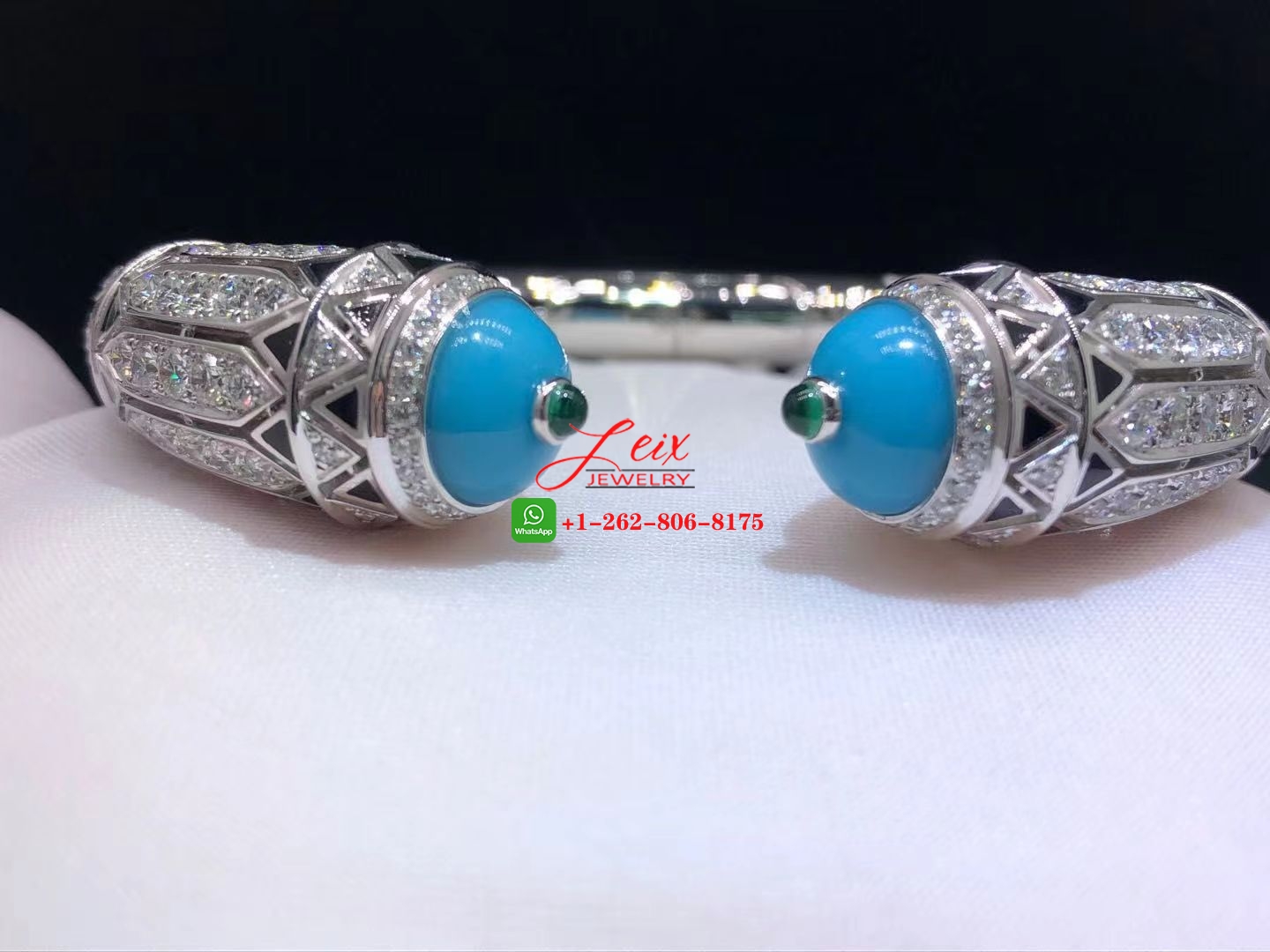 Cartier High Jewelry 12.73ct Diamond Turquoise Art-Deco Inspired Bracelet (6) Cartier High Jewelry 12.73ct Diamond Turquoise Art-Deco Inspired Bracelet