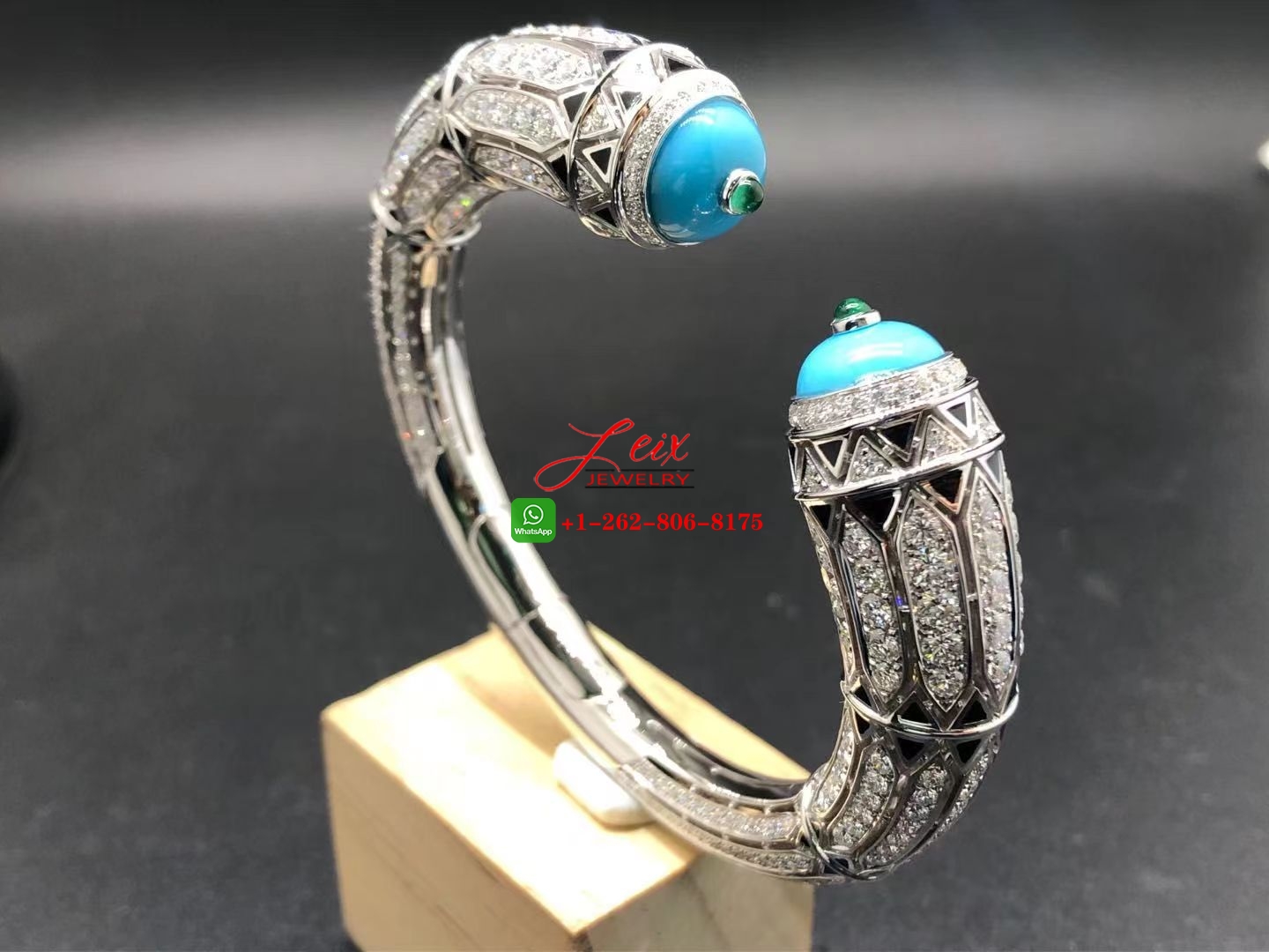 Cartier High Jewelry 12.73ct Diamond Turquoise Art-Deco Inspired Bracelet (7) Cartier High Jewelry 12.73ct Diamond Turquoise Art-Deco Inspired Bracelet