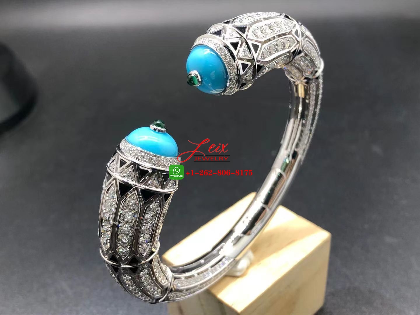 Cartier High Jewelry 12.73ct Diamond Turquoise Art-Deco Inspired Bracelet Cartier High Jewelry 12.73ct Diamond Turquoise Art-Deco Inspired Bracelet