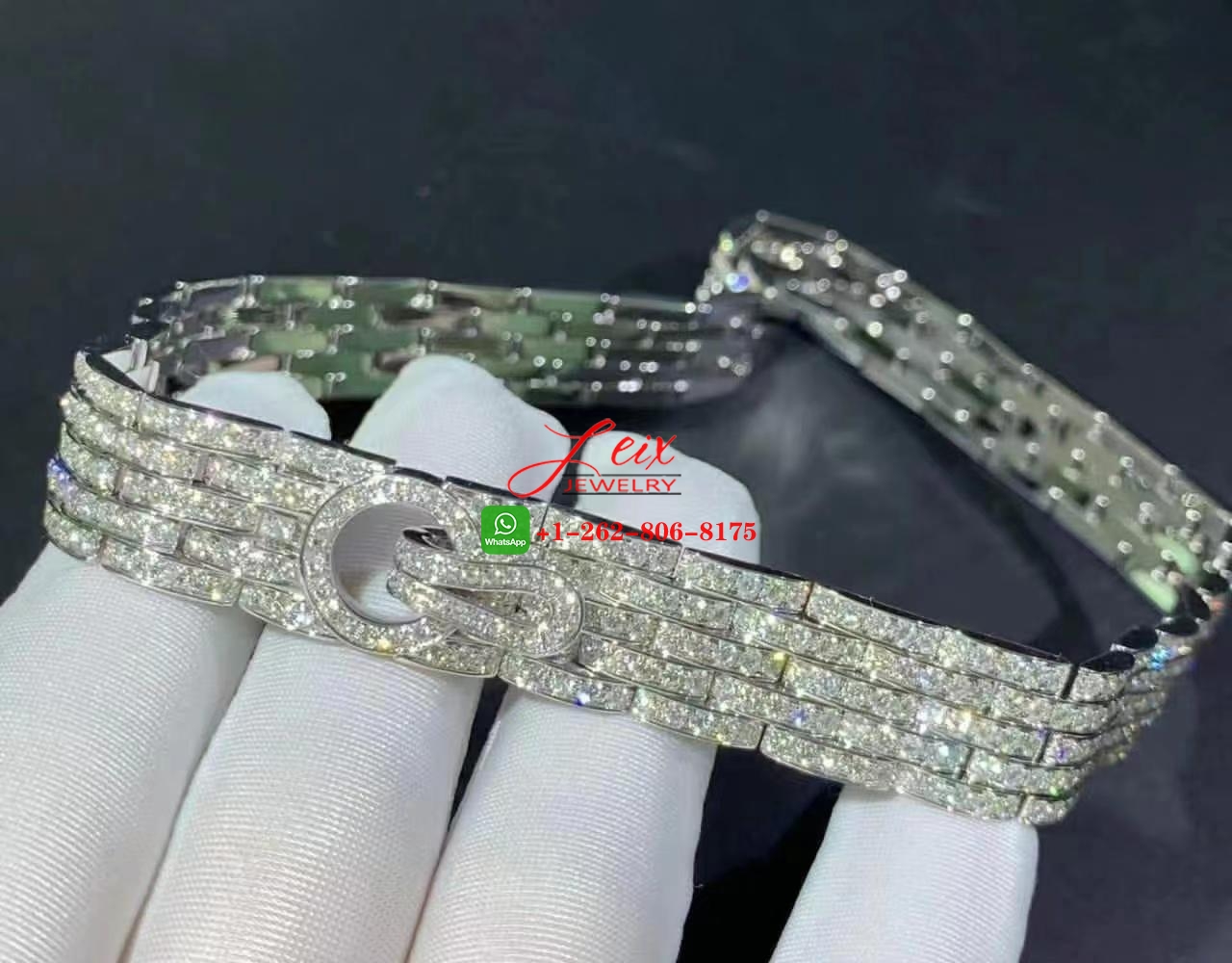 Cartier High Jewelry Agrafe 18k White Gold 19.2ct Diamond Necklace (1) Cartier High Jewelry Agrafe 18k White Gold 19.2ct Diamond Necklace