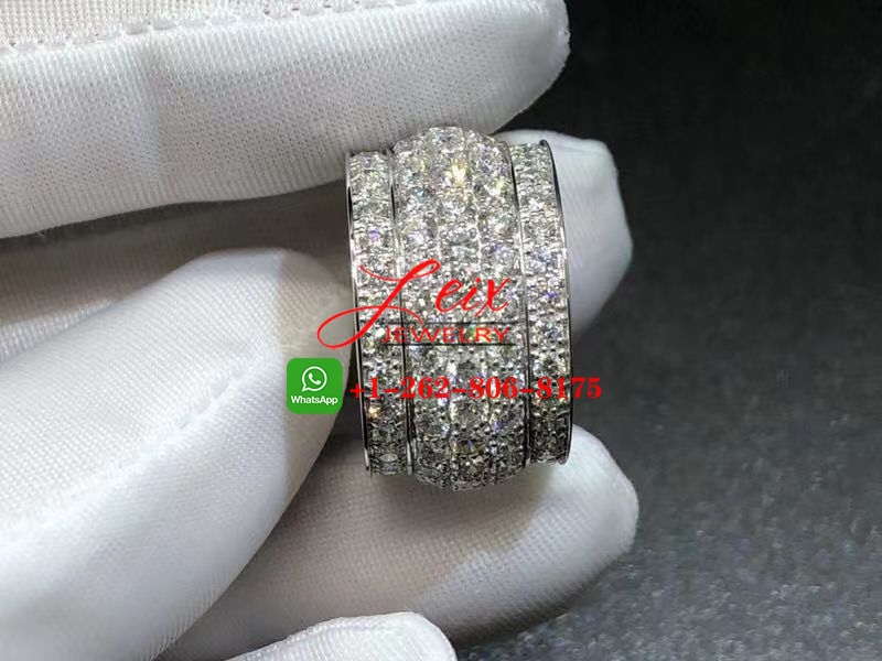 Cartier Nigeria 18k White Gold 5.5ct Diamond Wide Dome Band Ring (1) Cartier Nigeria 18k White Gold 5.5ct Diamond Wide Dome Band Ring