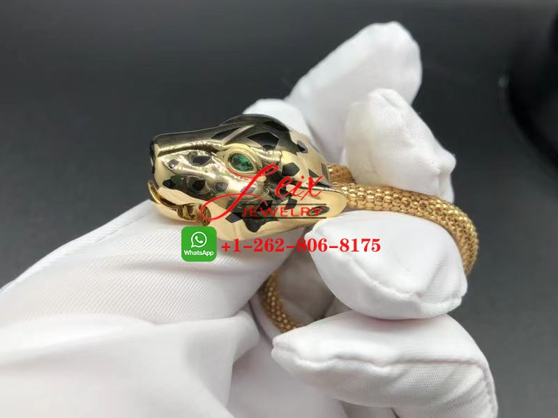 Cartier Panthere de Cartier Diamond Garnet & Onyx 18k Yellow Gold Chain Bracelet (5) Cartier Panthere de Cartier Diamond Garnet & Onyx 18k Yellow Gold Chain Bracelet