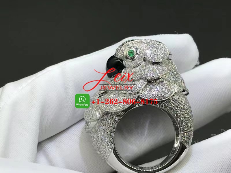 Cartier Platinum Diamond Cockatoo Ring (1) Cartier Platinum Diamond Cockatoo Ring