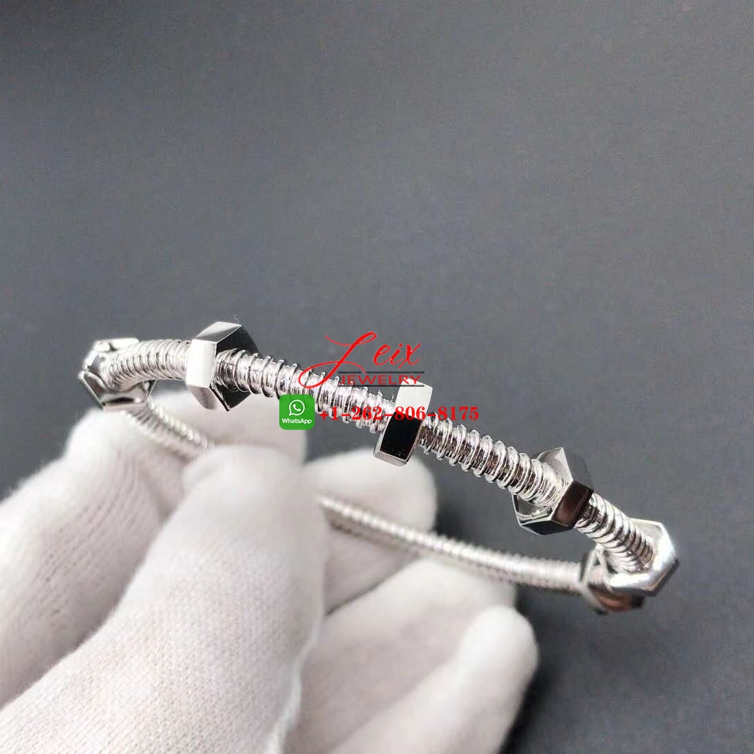 Cartier Solid 18K White Gold Ecrou De Cartier Bracelet Cartier Solid 18K White Gold Ecrou De Cartier Bracelet