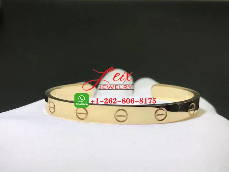 Cartier Solid 18K Yellow Gold Open Love Cuff Bracelet (2) Cartier Solid 18K Yellow Gold Open Love Cuff Bracelet