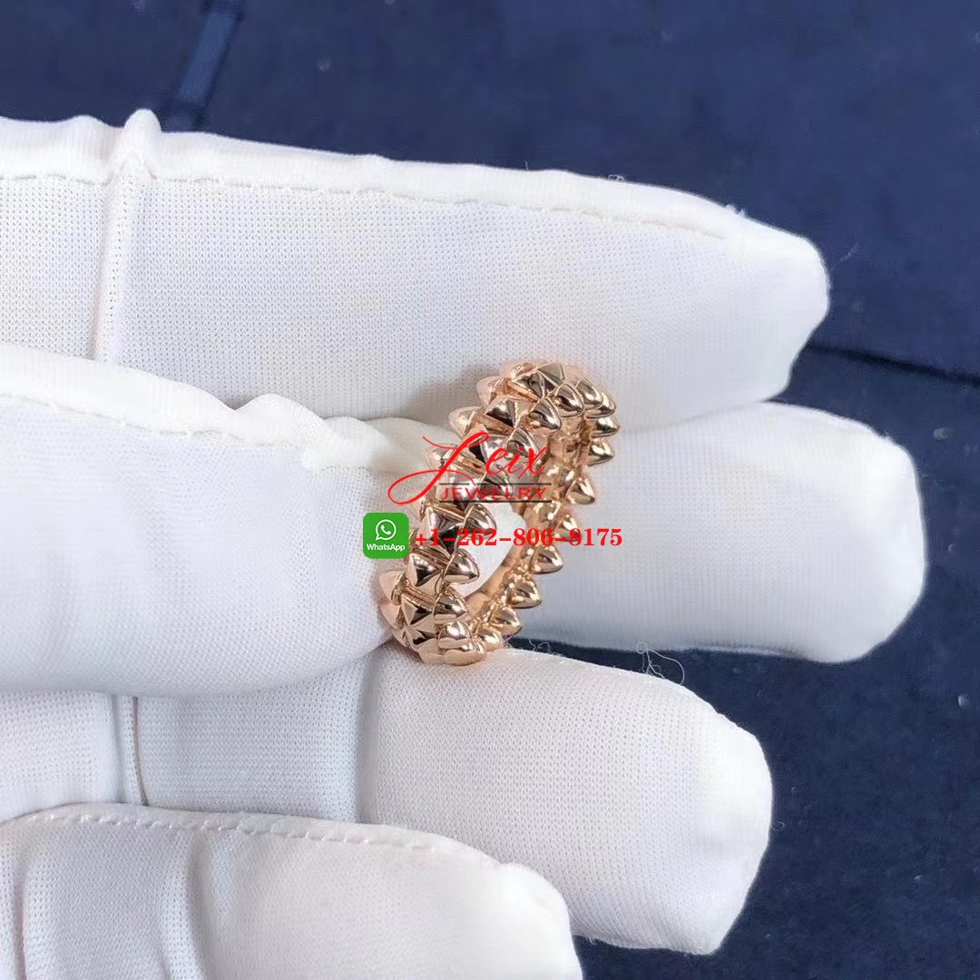 Cartier Solid 18k Rose Gold Medium Model Clash de Cartier Ring (1) Cartier Solid 18k Rose Gold Medium Model Clash de Cartier Ring