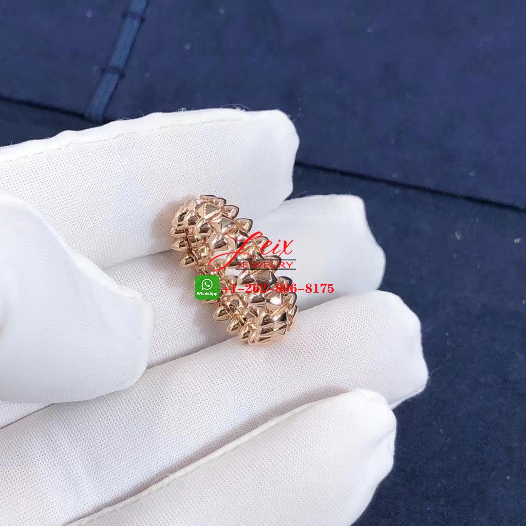 Cartier Solid 18k Rose Gold Medium Model Clash de Cartier Ring (3) Cartier Solid 18k Rose Gold Medium Model Clash de Cartier Ring