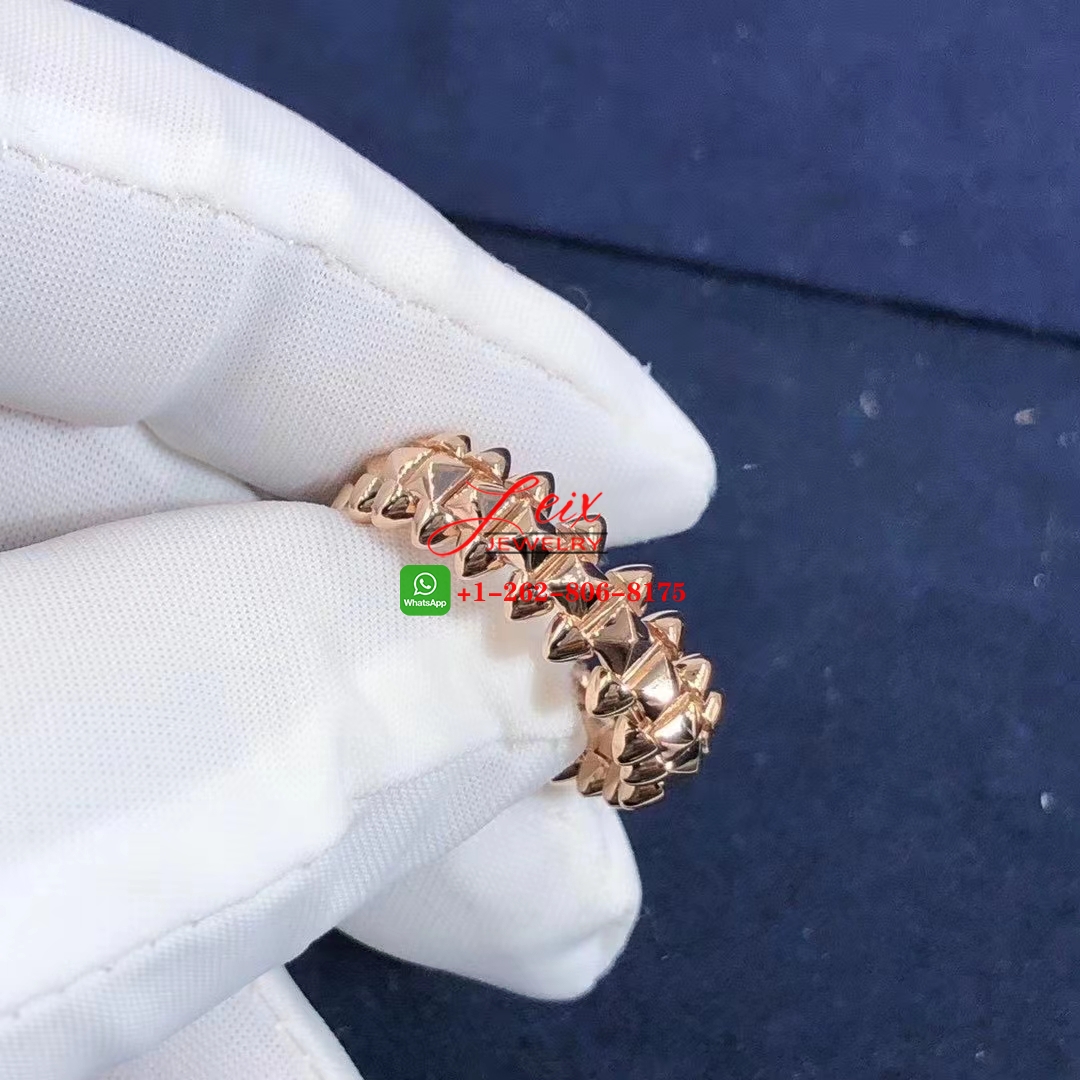 Cartier Solid 18k Rose Gold Medium Model Clash de Cartier Ring (4) Cartier Solid 18k Rose Gold Medium Model Clash de Cartier Ring