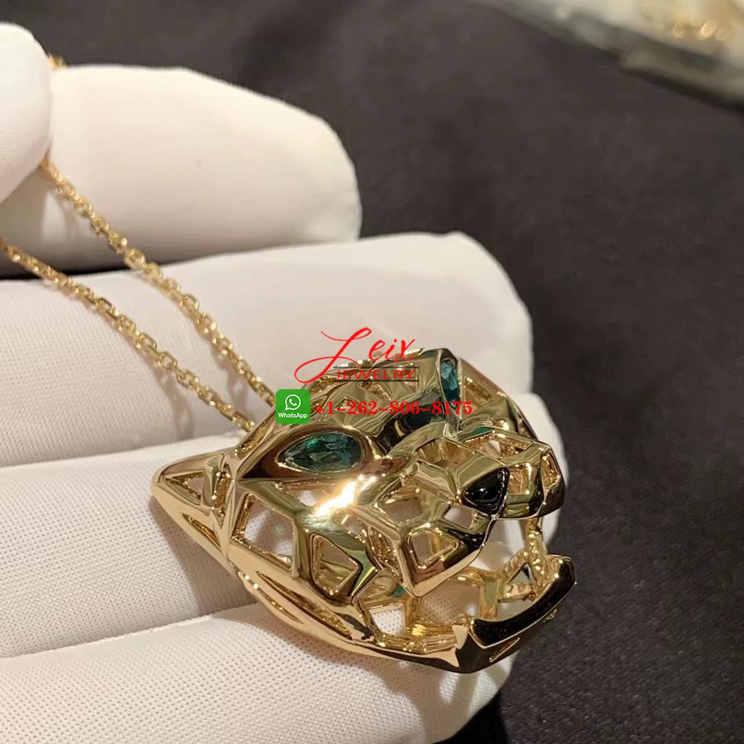 Cartier Solid 18k Yellow Gold Openwork Panthere de Cartier Pendant Necklace (1) Cartier Solid 18k Yellow Gold Openwork Panthere de Cartier Pendant Necklace