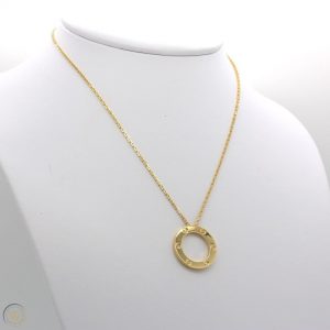 High Quality Cartier Solid 18K Yellow Gold Love Pendant Necklace