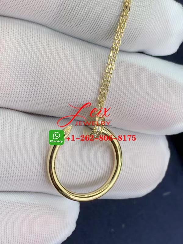 Mirror Quality Cartier 18k Yellow Gold Juste Un Clou Diamond Nail Necklace (1) Mirror Quality Cartier 18k Yellow Gold Juste Un Clou Diamond Nail Necklace