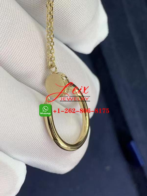 Mirror Quality Cartier 18k Yellow Gold Juste Un Clou Diamond Nail Necklace (2) Mirror Quality Cartier 18k Yellow Gold Juste Un Clou Diamond Nail Necklace